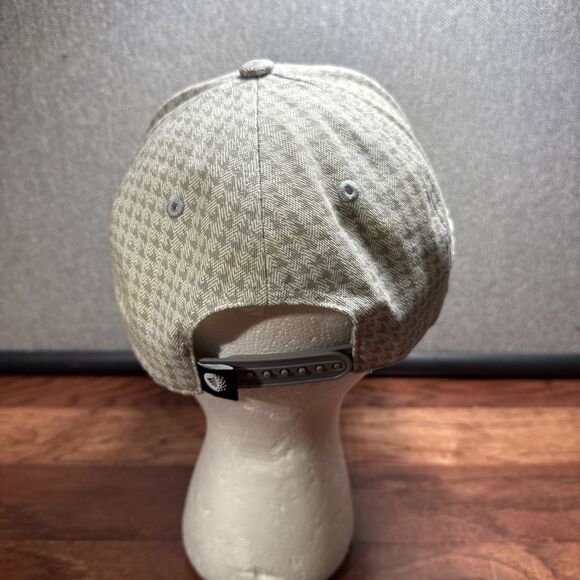 Adidas Golf Houndstooth Snapback Hat Cap Gray Adjustable - Picture 6 of 6
